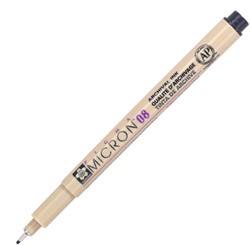 Fineliner Sakura Pigma Micron 08 0.5mm zwart