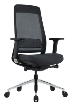 Bureaustoel OfficeSeat 100N, EN1335, zwart