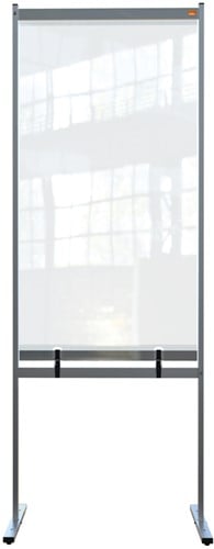 Scheidingswand Nobo vrijstaand doorzichtig PVC 78x206cm