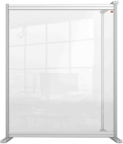 Bureauscherm uitbreidingspaneel Nobo Modulair transparant acryl 800x1000mm