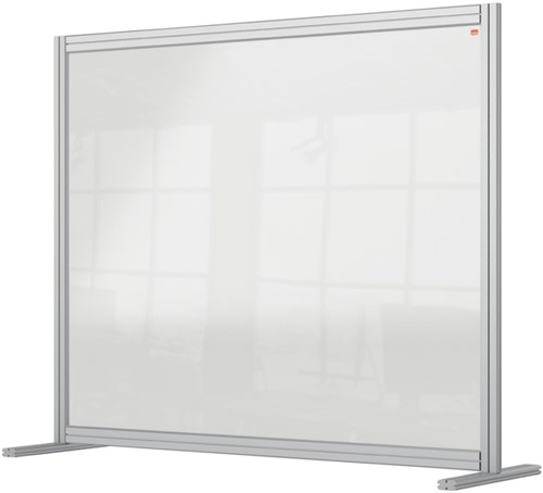 Bureauscherm Nobo modulair transparant acryl 100x120cm