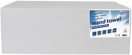 Handdoek Cleaninq H2 i-vouw 2-laags 206x240mm 25x150 vel wit