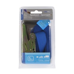 Spanband ProPlus ratel 5 meter blauw