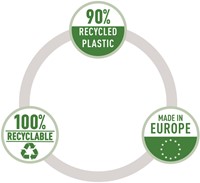 Showtas Leitz Recycle PP A3 11-gaats transparant 25 stuks-4