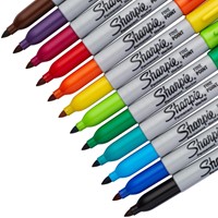 Viltstift Sharpie rond fijn assorti blister à 12 stuks-3