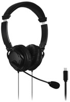 Headset Kensington USB-C Hi-Fi met microfoon zwart