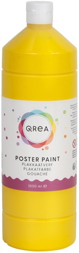 Plakkaatverf Qrea primair geel 1000ml