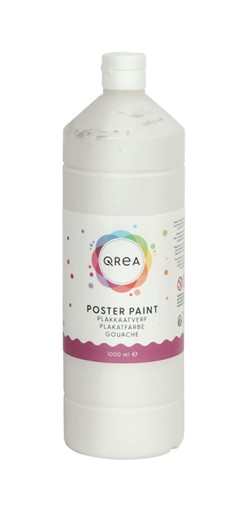 Plakkaatverf Qrea wit 1000ml