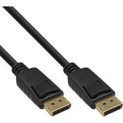 Kabel inLine displayport 4K60HZ M-M 1,5 meter zwart