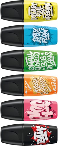 Markeerstift STABILO BOSS mini by Snooze One assorti blister à 6 stuks-2