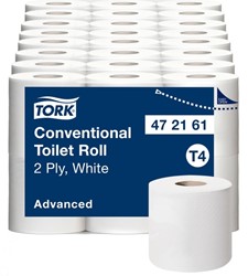 Toiletpapier Tork T4 Advanced 2-laags 200 vel wit 472161