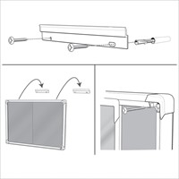 Binnenvitrine Nobo Premium Plus 8xA4 schuifdeur magnetisch-6