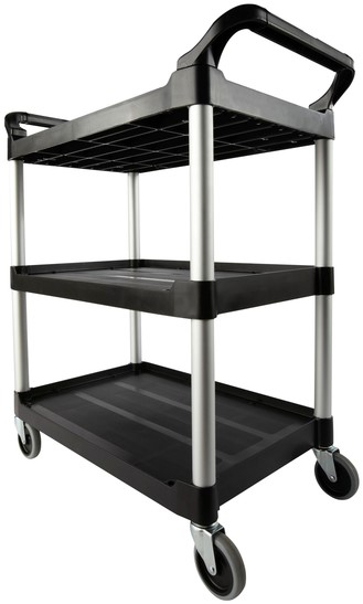 Kesper Niche rek 24850-13 spaanplaat wit met zwenkwielen / serveerwagen
