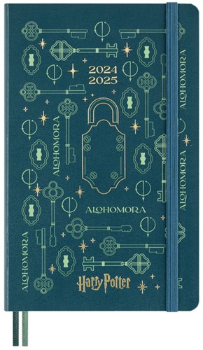 Agenda 2024/2025 Moleskine 18M Harry Potter Alohomora 7dagen/1pagina large hc blauw