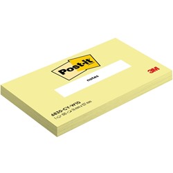 Memoblok 3M Post-it 6830 Notes76x127mm Canary Yellow 100 vel