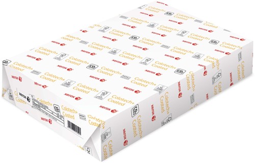 Laserpapier Xerox Colotech+ glossy coated A4 130gr wit 500vel