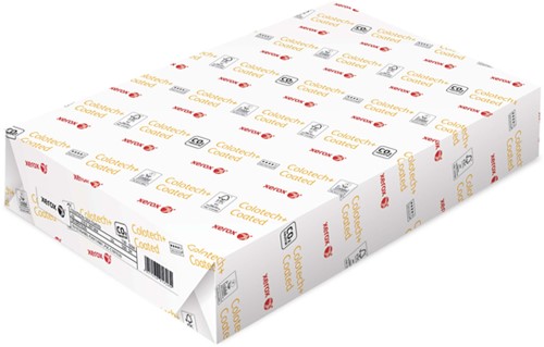 Laserpapier Xerox Colotech+ silk coated A4 130gr wit 500vel