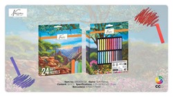 Pastelkrijt Nassau fine art zacht blister 24 stuks assorti