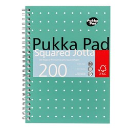 Notitieboek Pukka Pad Jotta A5 ruit 5x5mm 200 pagina's 80gr groen