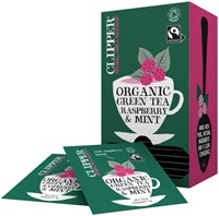 Thee Clipper green raspberry mint bio 25 zakjes