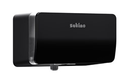 Toiletpapierdispenser Satino MT1 Hyginity duo zwart 333427