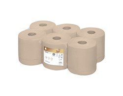 Poetspapier Satino CF1 PureSoft 2-laags 6x150m naturel 314290