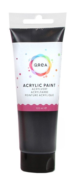 Acrylverf Qrea 120 ml zwart