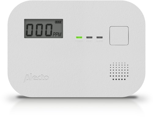 Koolmonoxidemelder Alecto 10 jaar sensor en display COA3910 wit