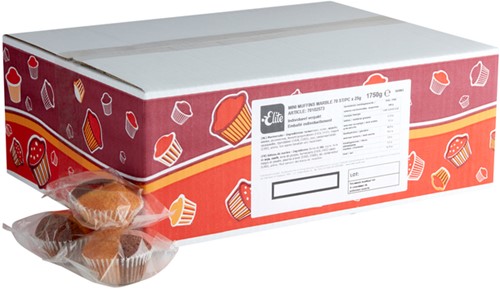 Muffins Elite mini marble 70 stuks