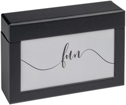 Fotobox walther design Fun 10x15cm 100 foto's zwart