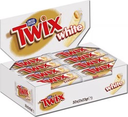 Chocolade Twix white reep doos 32 stuks