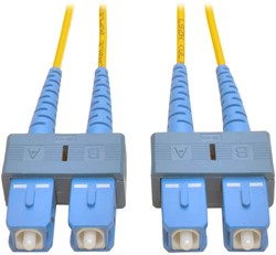 Tripp Lite N356-05M InfiniBand en Glasvezelkabel 5 m 2x SC OFNR Blauw, Geel
