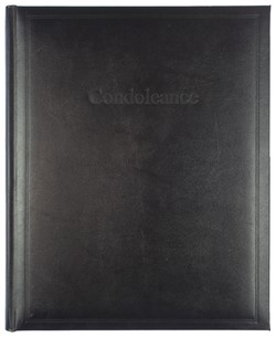 Condoleancealbum Kangaro 260x210mm zwart