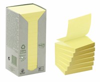 Memoblok 3M Post-it Z-Note R330 76x76mm recycled geel