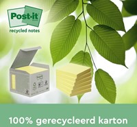 Memoblok 3M Post-it Z-Note R330 76x76mm recycled geel-3
