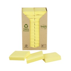 Memoblok 3M Post-it 653 38x51mm recycled geel