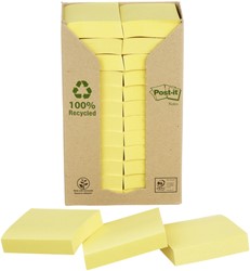 Memoblok 3M Post-it 653 38x51mm recycled geel