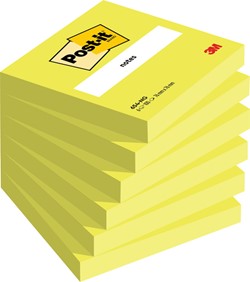 Memoblok Post-it 654 76x76mm neon groen 100 vel