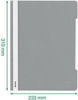 Snelhechter Leitz Standaard A4 gerecycled PP zwart-1