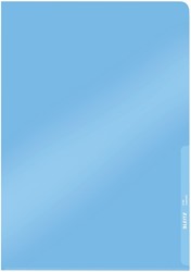 Insteekmap L-model Leitz Premium lasnaad copy safe 0.15mm PVC A4 blauw 100 stuks