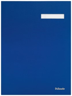 Vloeiboek Esselte karton 20 tabbladen blauw