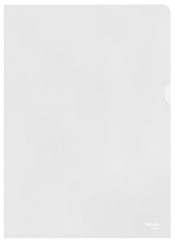 Insteekmap L-model Esselte standaard copy safe PP A4 transparant 100 stuks