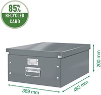 Opbergdoos Leitz Click & Store WOW groot 350x188x450mm wit-1