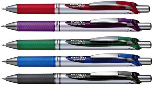 Gelschrijver Pentel BL77 Energel medium groen-3