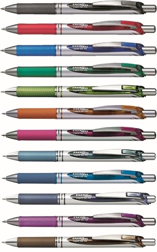 Gelschrijver Pentel BL77 Energel medium groen-2