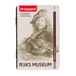 Potlood Bruynzeel Rijksmuseum Rembrandt van Rijn blik à 12 hardheden