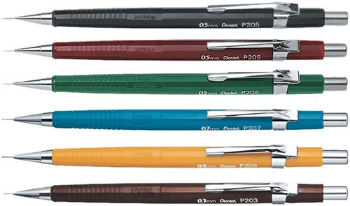 Vulpotlood Pentel P203 2B 0.3mm bruin-2