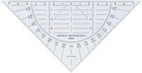 Geodriehoek Aristo 1550 160mm flexibel transparant-2