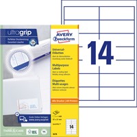 Etiket Avery 3678 97x37mm wit 1400 stuks-2
