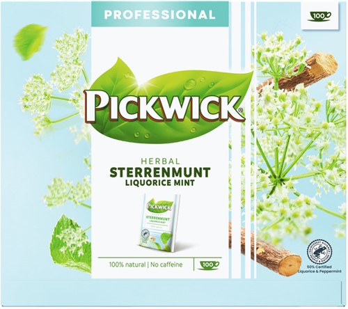Thee Pickwick sterrenmunt 100x2gr met envelop